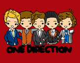 Dibujo One direction pintado por moshalove