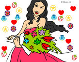 Dibujo Ramo de flores 2 pintado por Cami06
