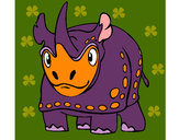 Dibujo Rinoceronte 4 pintado por anmi56