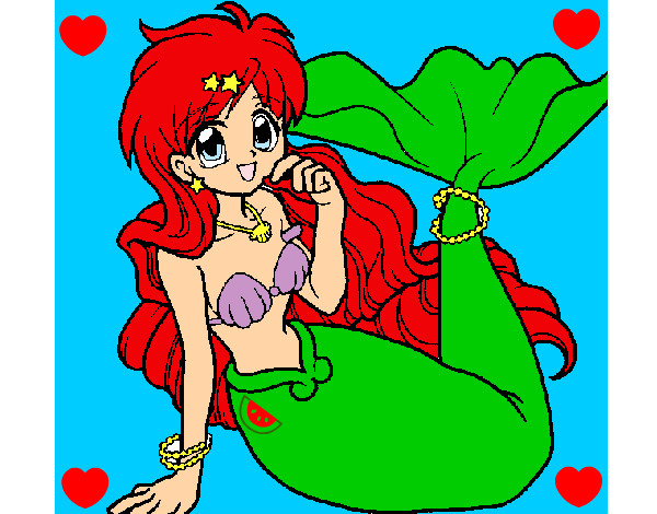 Dibujo Sirena 1 pintado por shirely