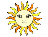 Dibujo Sol pintado por mariajosel