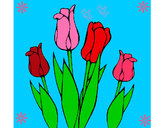 Dibujo Tulipanes pintado por ester6988
