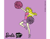 Dibujo Barbie animadora pintado por dianagpe