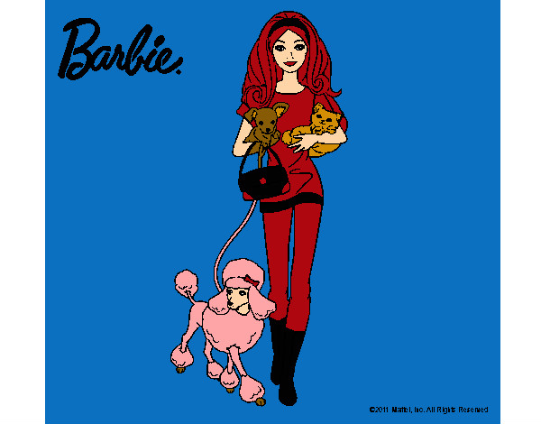 Barbie con sus mascotas