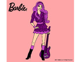 Dibujo Barbie rockera pintado por amalia