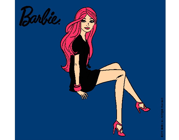 Barbie sentada