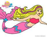Dibujo Barbie sirena pintado por jgfjgjf