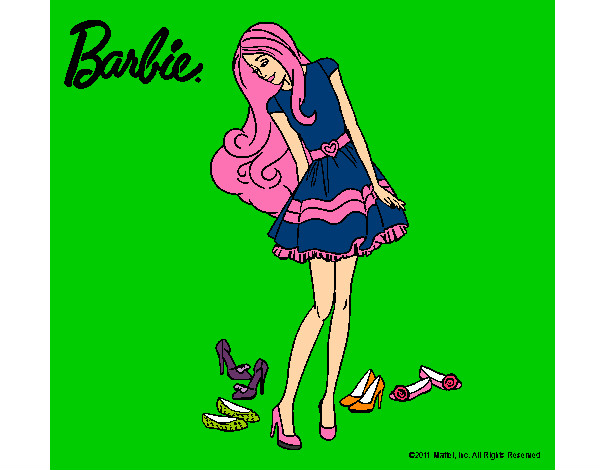 Barbie y su colección de zapatos