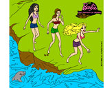 Dibujo Barbie y sus amigas en la playa pintado por umayjoaqui