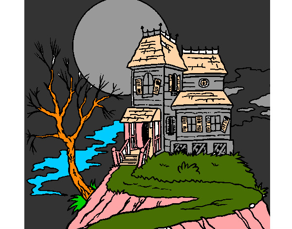 Dibujo Casa encantada pintado por AndresO