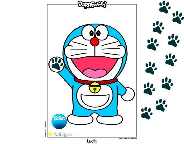 Dibujo Doraemon pintado por ssashaa