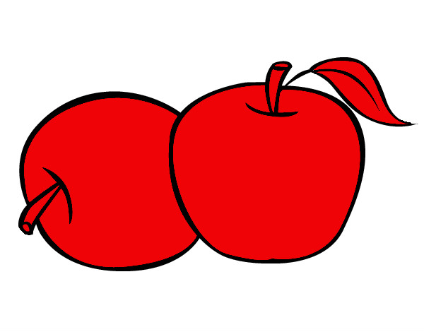Dibujo Dos manzanas pintado por FRANCHULIN