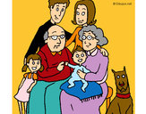 Dibujo Familia pintado por ValeB
