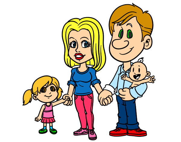 Dibujo Familia feliz pintado por Skarlita