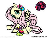 Dibujo Fluttershy pintado por SGM2003