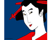 Dibujo Geisha  pintado por amalia