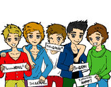 Dibujo Los chicos de One Direction pintado por Ailu_F-98