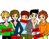 Dibujo Los chicos de One Direction pintado por anonima201