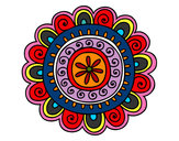 Dibujo Mandala alegre pintado por nansamick