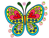 Dibujo Mandala mariposa pintado por Skarlita