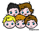 Dibujo One Direction 2 pintado por selena231