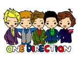 Dibujo One direction pintado por ZoeD