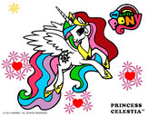 Dibujo Princess Celestia pintado por yalin