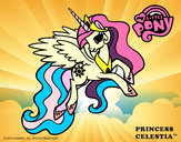 Dibujo Princess Celestia pintado por Pinkie