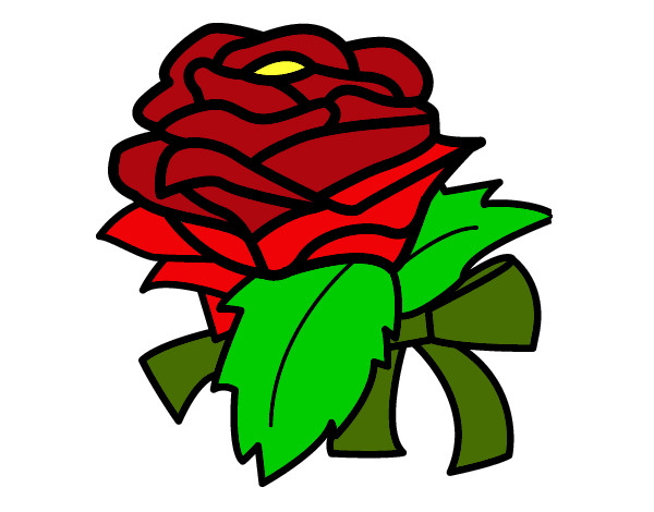 Dibujo Rosa, flor pintado por karmellita