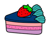 Dibujo Tarta de fresas pintado por gatitaluli