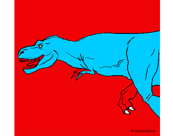 Dibujo Tiranosaurio rex pintado por jorge312