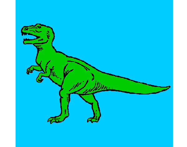 Dibujo Tiranosaurus Rex pintado por AndresO