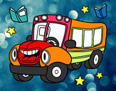 Dibujo Autobús animado pintado por azita