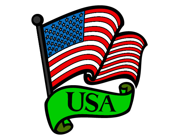 Dibujo Bandera de los Estados Unidos pintado por CARITOGG10