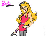 Dibujo Barbie casual pintado por angel989