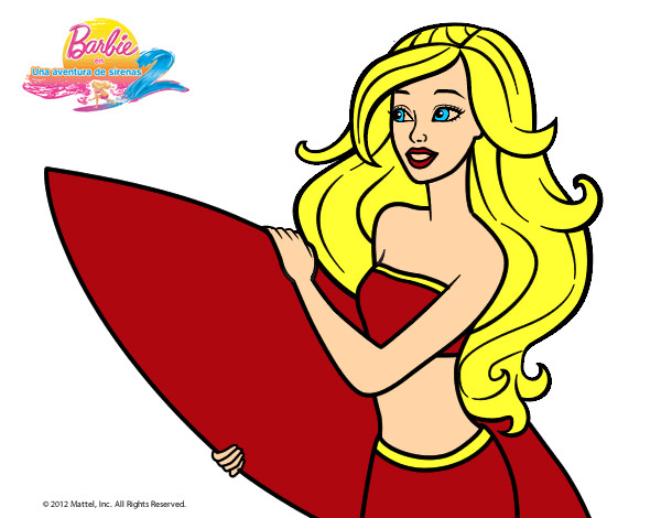 Barbie va a surfear