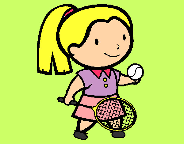 Dibujo Chica tenista pintado por azita