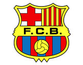 Dibujo Escudo del F.C. Barcelona pintado por goku195