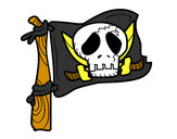 Dibujo Jolly Roger pintado por monce_blu