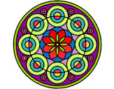 Dibujo Mandala 35 pintado por denarosa