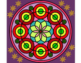 Dibujo Mandala 35 pintado por normaglady