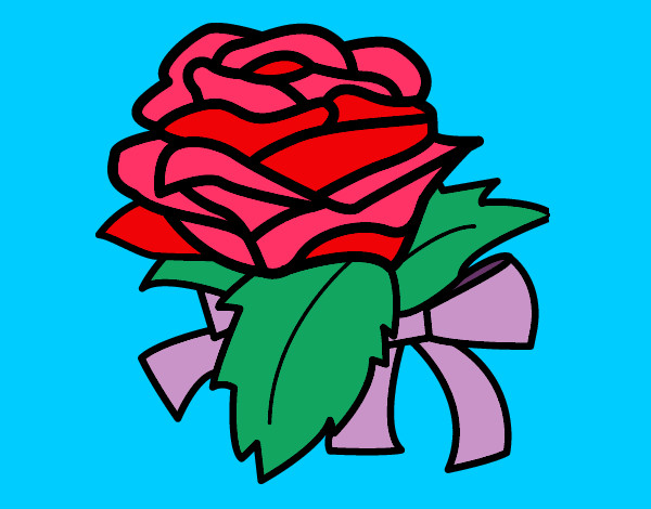 Dibujo Rosa, flor pintado por Carmen88