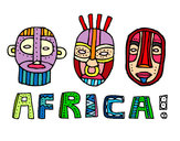 Dibujo Tribus de África pintado por fperetti