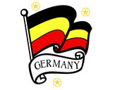 Dibujo Bandera de Alemania pintado por Zubaza