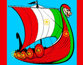 Dibujo Barco vikingo 1 pintado por DANIELSB