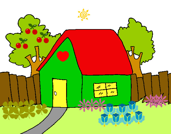 Dibujo Casa con valla pintado por chely_999