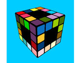 Dibujo Cubo de Rubik pintado por emir