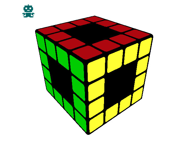 Dibujo Cubo de Rubik pintado por germax