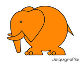 Dibujo Elefante grande pintado por felipeurie