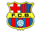 Dibujo Escudo del F.C. Barcelona pintado por lalilamoti